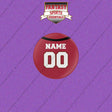 Tampa Bay Buccaneers Personalized Current Home Jersey Buttons