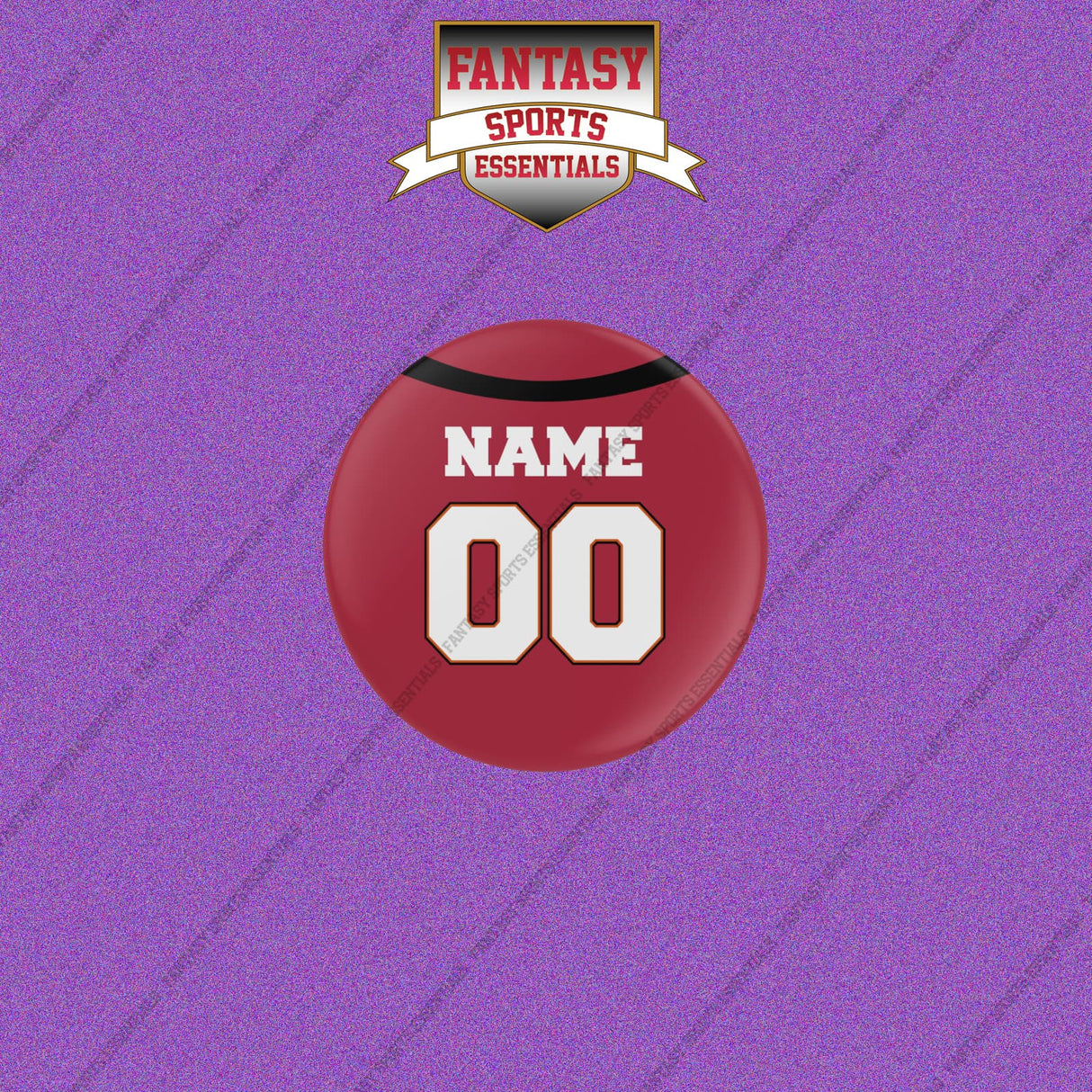 Tampa Bay Buccaneers Personalized Current Home Jersey Buttons