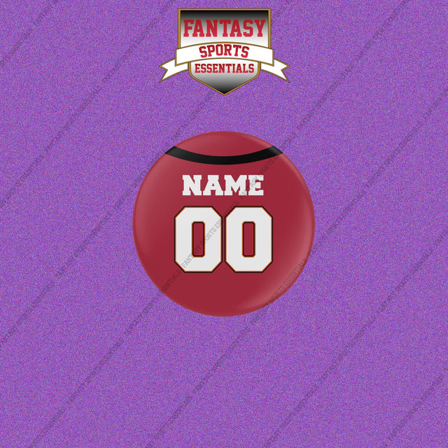 Tampa Bay Buccaneers Personalized Current Home Jersey Buttons
