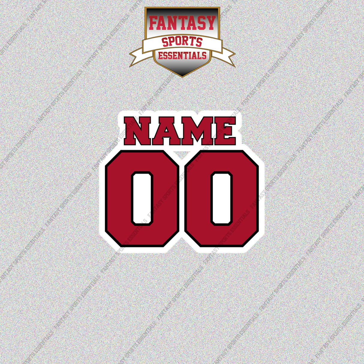 Tampa Bay Buccaneers Personalized Current Name and Number Glossy Stickers