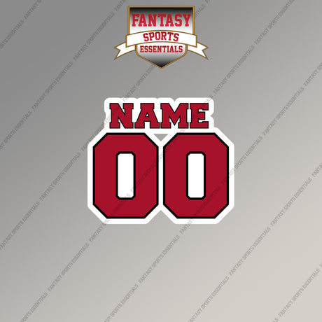 Tampa Bay Buccaneers Personalized Current Name and Number Magnets