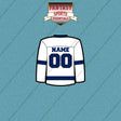 Tampa Bay Lightning Personalized Current Away Jersey Car Decals