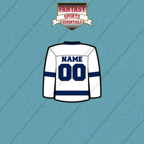 Tampa Bay Lightning Personalized Current Away Jersey Car Decals