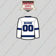 Tampa Bay Lightning Personalized Current Away Jersey Glossy Stickers