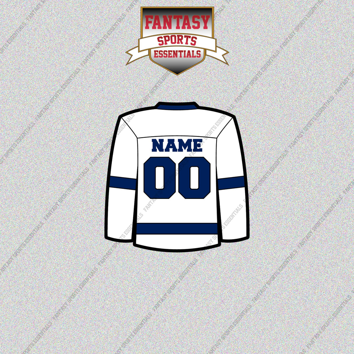 Tampa Bay Lightning Personalized Current Away Jersey Glossy Stickers