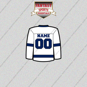 Tampa Bay Lightning Personalized Current Away Jersey Glossy Stickers