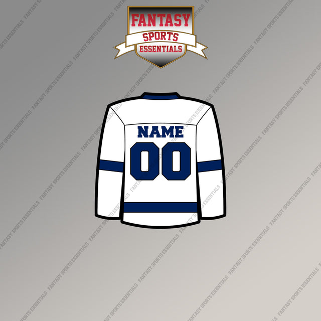 Tampa Bay Lightning Personalized Current Away Jersey Magnets