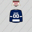 Tampa Bay Lightning Personalized Current Home Jersey Glossy Stickers