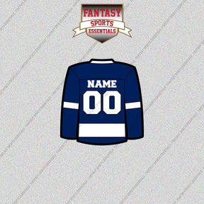 Tampa Bay Lightning Personalized Current Home Jersey Glossy Stickers