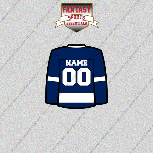 Tampa Bay Lightning Personalized Current Home Jersey Glossy Stickers