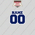 Tampa Bay Lightning Personalized Current Name and Number Glossy Stickers