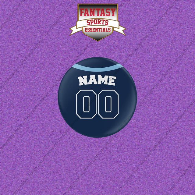 Tampa Bay Rays Personalized Current Away Jersey Buttons
