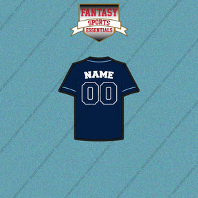 Tampa Bay Rays Personalized Current Away Jersey Car Decals