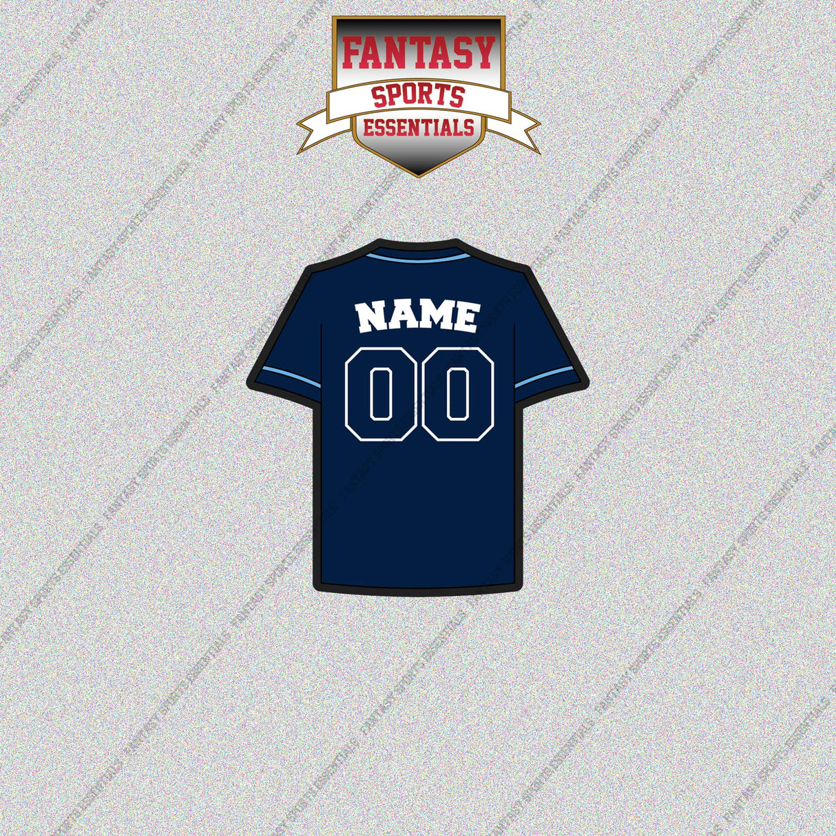 Tampa Bay Rays Personalized Current Away Jersey Glossy Stickers