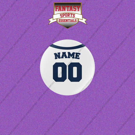 Tampa Bay Rays Personalized Current Home Jersey Buttons