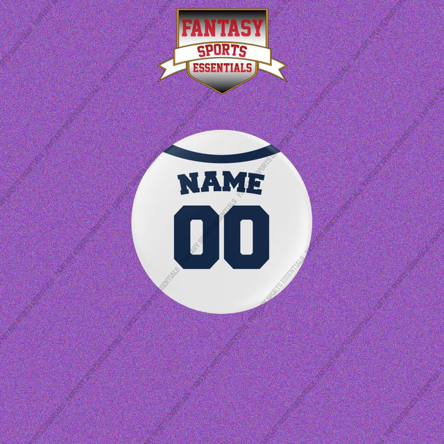 Tampa Bay Rays Personalized Current Home Jersey Buttons