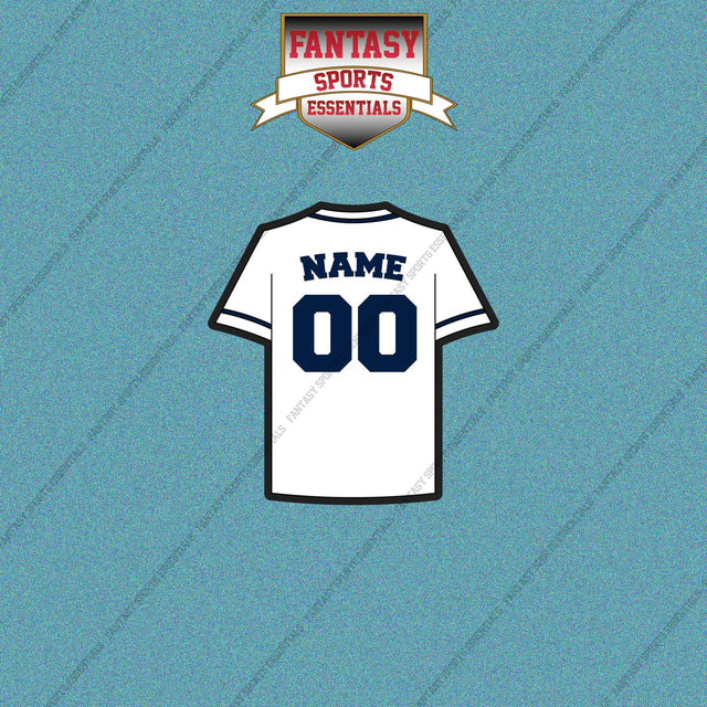 Tampa Bay Rays Personalized Current Home Jersey Car Decals