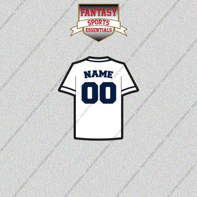 Tampa Bay Rays Personalized Current Home Jersey Glossy Stickers