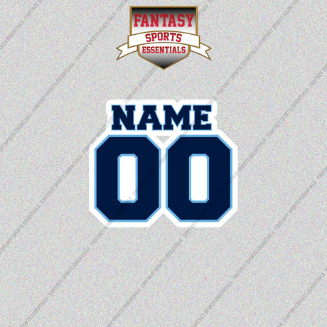 Tampa Bay Rays Personalized Current Name and Number Glossy Stickers