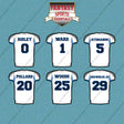 Tennessee Titans 2025 Away Jersey Car Decals (Choose Your Player) Page 1