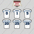 Tennessee Titans 2025 Away Jersey Glossy Stickers (Choose Your Player) Page 1