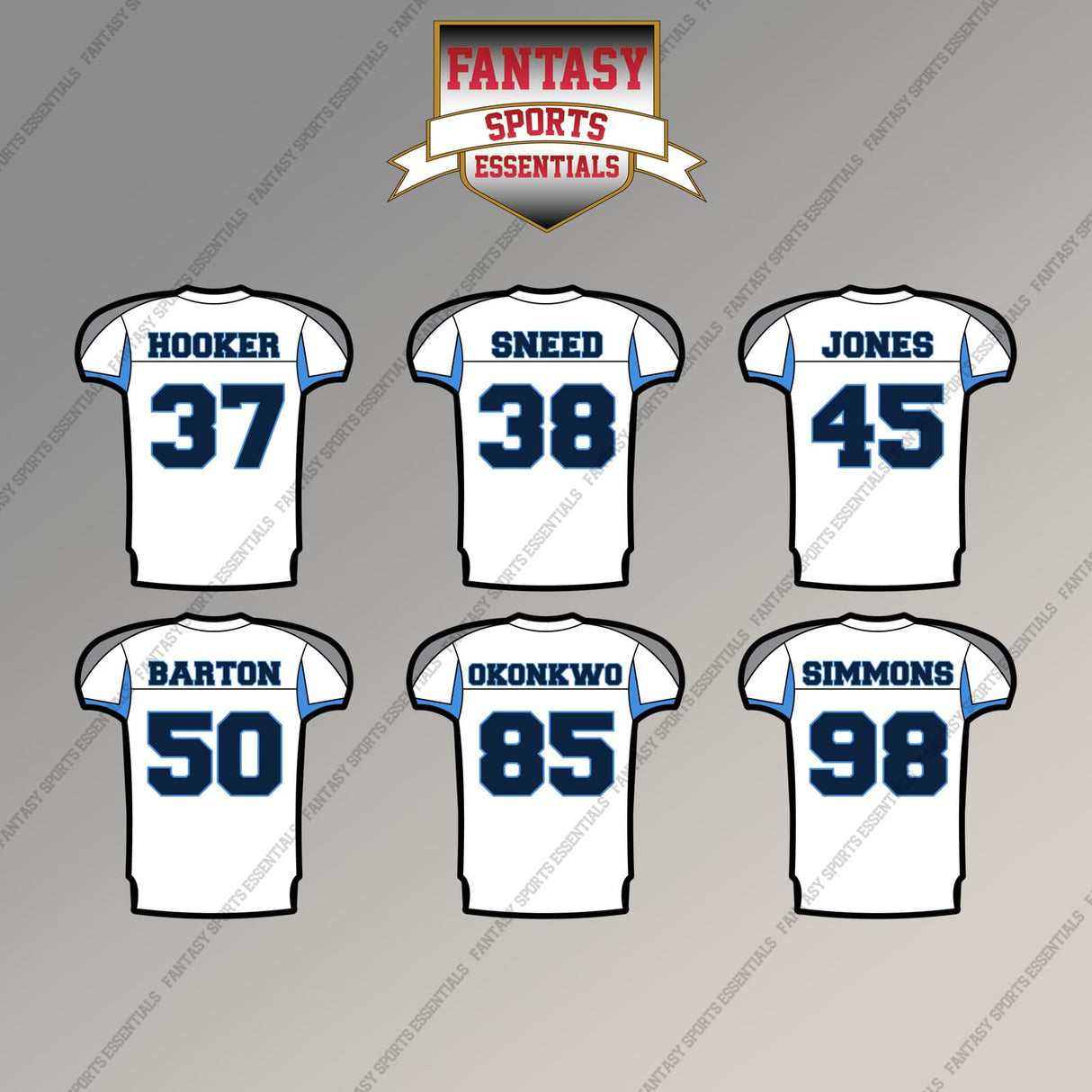 Tennessee Titans 2025 Away Jersey Magnets (Choose Your Player) Page 2