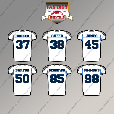 Tennessee Titans 2025 Away Jersey Magnets (Choose Your Player) Page 2