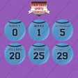 Tennessee Titans 2025 Home Jersey Button Pins (Choose Your Player) Page 1
