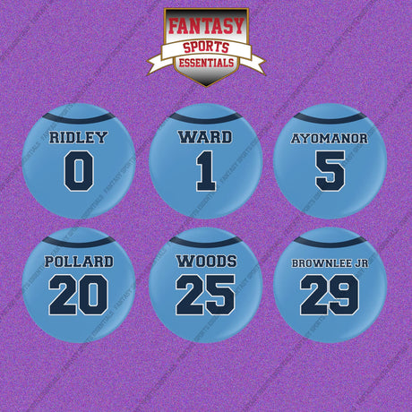 Tennessee Titans 2025 Home Jersey Button Pins (Choose Your Player) Page 1