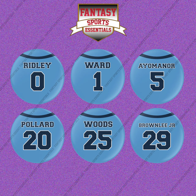 Tennessee Titans 2025 Home Jersey Button Pins (Choose Your Player) Page 1