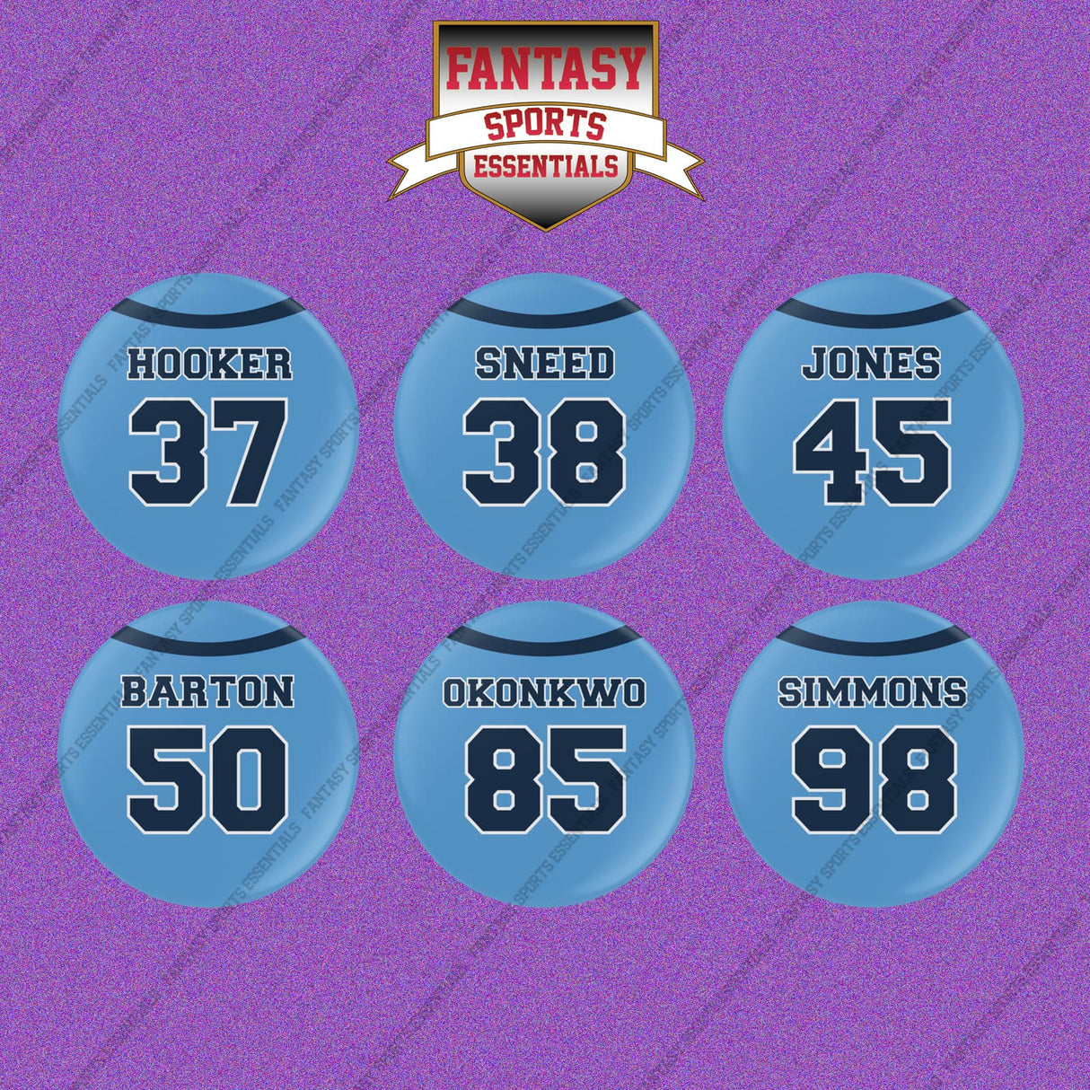 Tennessee Titans 2025 Home Jersey Button Pins (Choose Your Player) Page 2