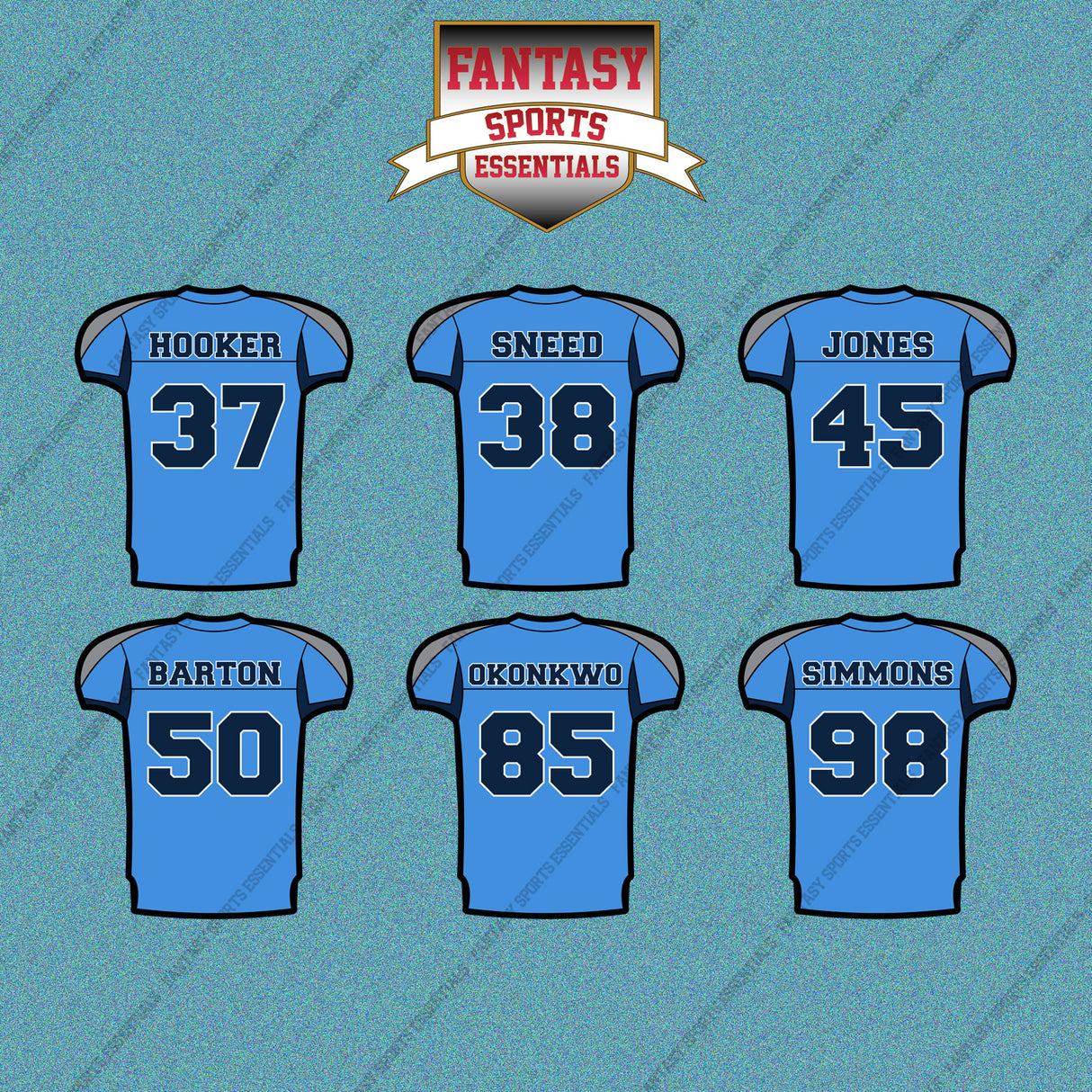 Tennessee Titans 2025 Home Jersey Car Decals (Choose Your Player) Page 2