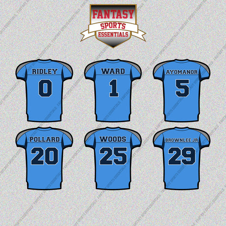 Tennessee Titans 2025 Home Jersey Glossy Stickers (Choose Your Player) Page 1