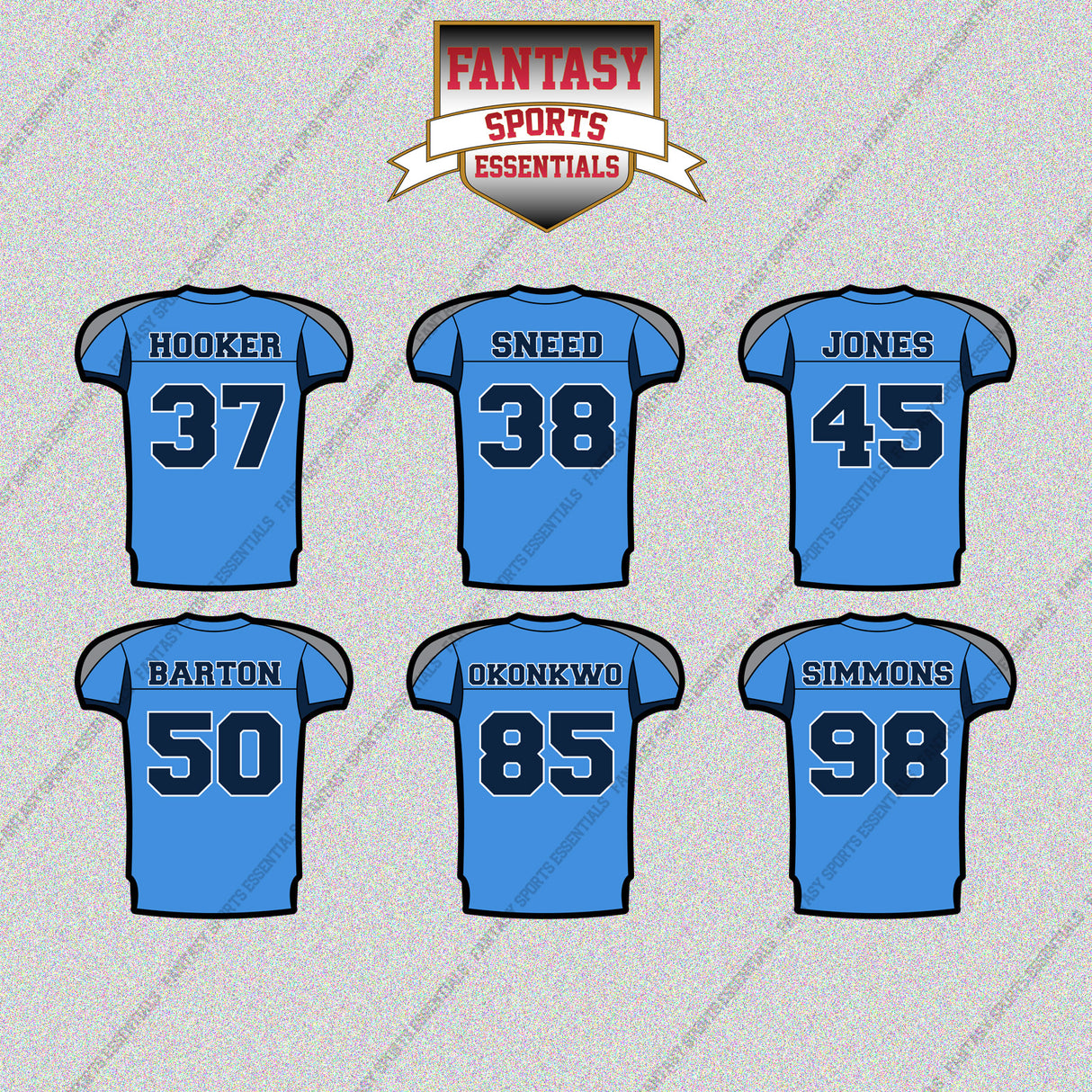 Tennessee Titans 2025 Home Jersey Glossy Stickers (Choose Your Player) Page 1