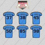 Tennessee Titans 2025 Home Jersey Glossy Stickers (Choose Your Player) Page 1