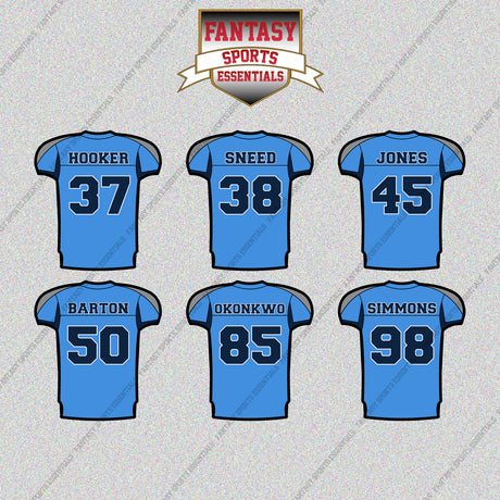 Tennessee Titans 2025 Home Jersey Glossy Stickers (Choose Your Player) Page 1