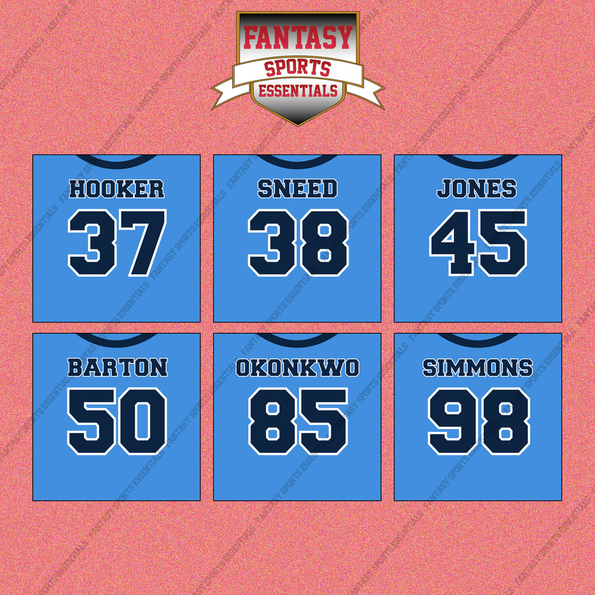 Tennessee Titans 2025 Home Jersey Wall Art Prints (Choose Your Player) Page 2