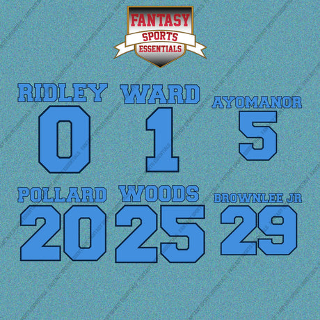 Tennessee Titans 2025 Name and Number Car Decals (Choose Your Player) Page 1