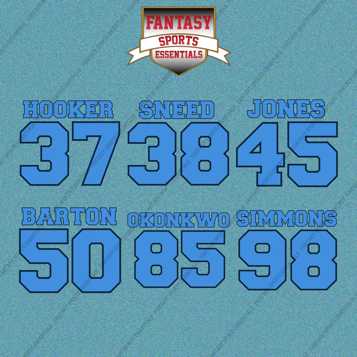 Tennessee Titans 2025 Name and Number Car Decals (Choose Your Player) Page 2
