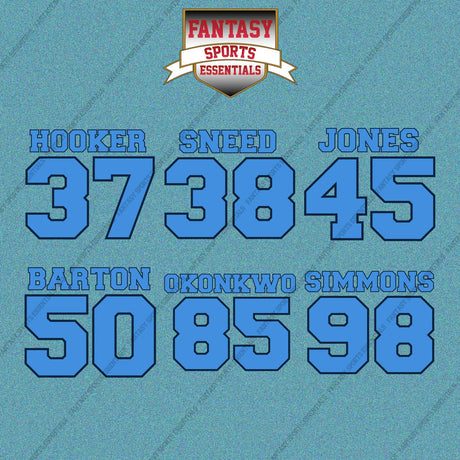 Tennessee Titans 2025 Name and Number Car Decals (Choose Your Player) Page 2