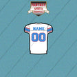Tennessee Titans Personalized Current Away Jersey Car Decals