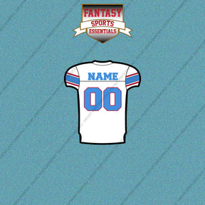 Tennessee Titans Personalized Current Away Jersey Car Decals