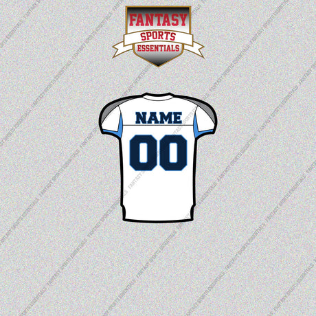 Tennessee Titans Personalized Current Away Jersey Glossy Stickers
