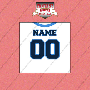 Tennessee Titans Personalized Current Away Jersey Wall Art Prints