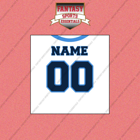 Tennessee Titans Personalized Current Away Jersey Wall Art Prints