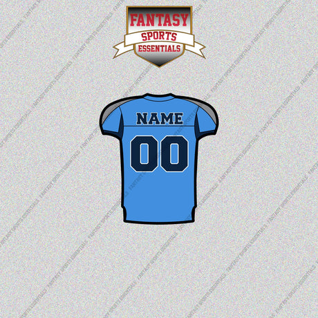 Tennessee Titans Personalized Current Home Jersey Glossy Stickers