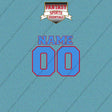 Tennessee Titans Personalized Current Name and Number Car Decals