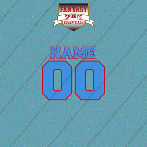 Tennessee Titans Personalized Current Name and Number Car Decals