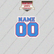 Tennessee Titans Personalized Current Name and Number Glossy Stickers
