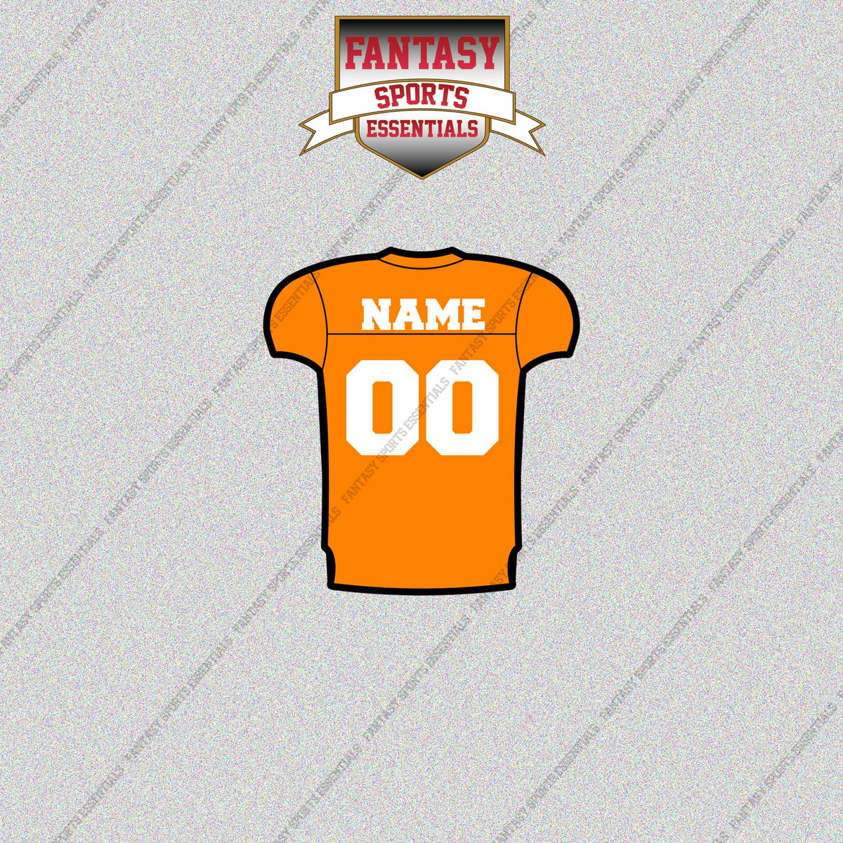 Tennessee Volunteers Football Personalized Home Jersey Glossy Stickers